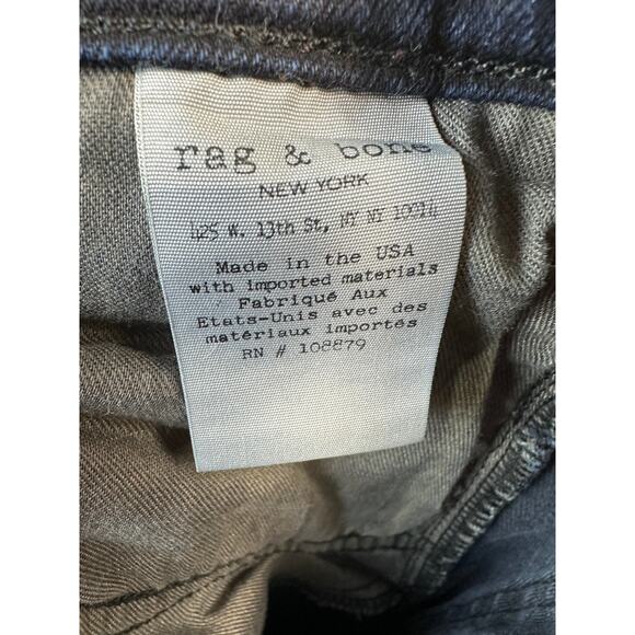 Rag &‎ Bone Skinny Jeans Womens 27 Blue Medium Wash Ankle Zip Slim Stretch Denim - Picture 9 of 11